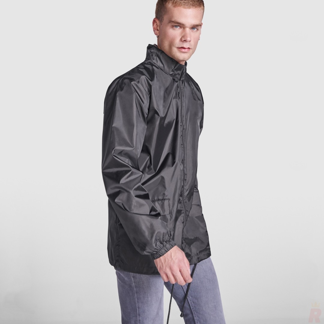 Chubasquero Cortavientos Impermeable Capucha...