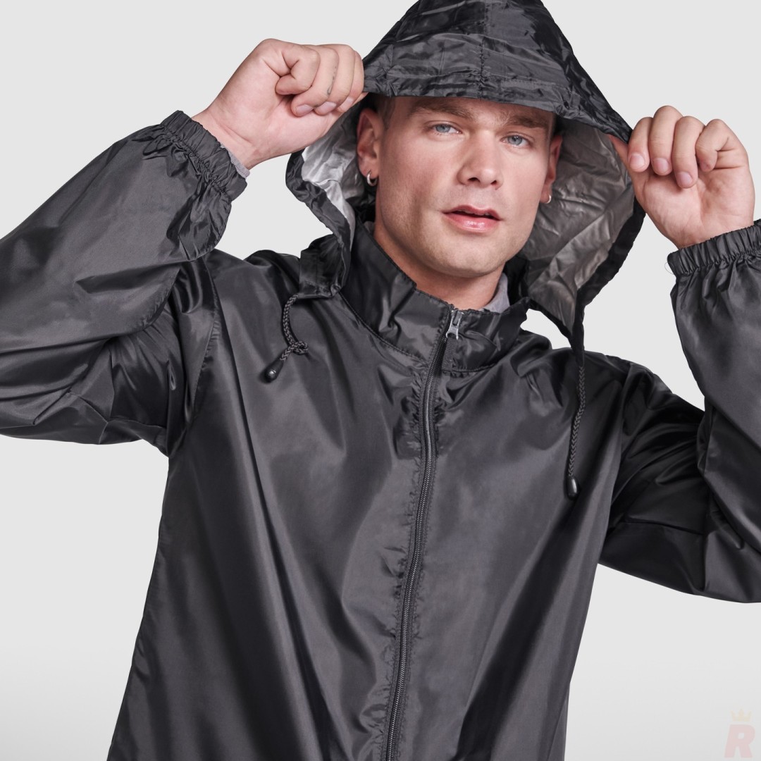 Chubasquero Cortavientos Impermeable Capucha...