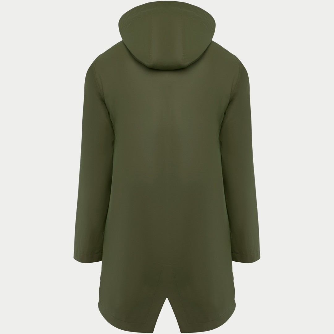 Chubasquero Impermeable Entallado Capucha Mujer...