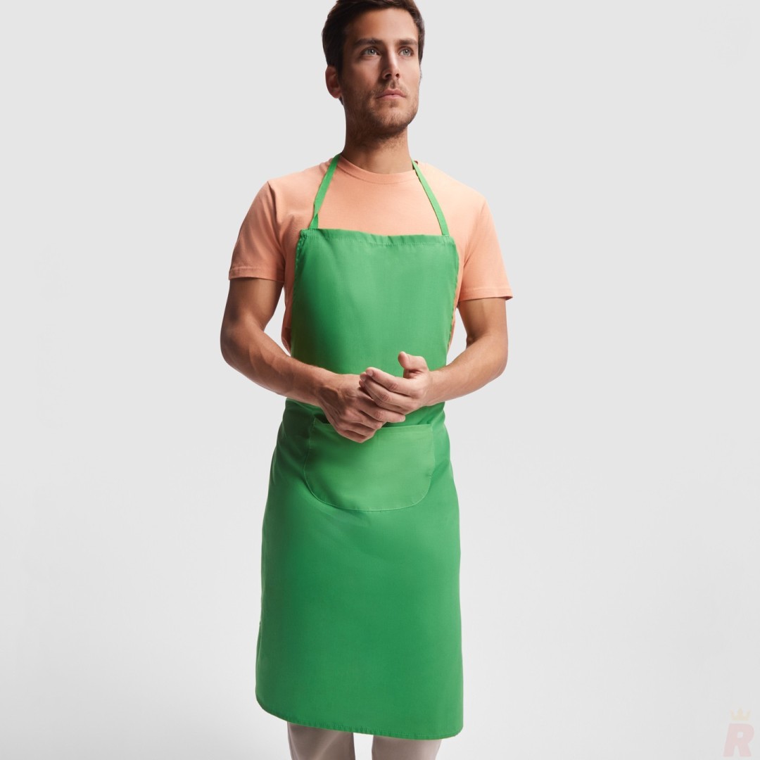Delantal Largo Liso Popelín Unisex DUCASSE