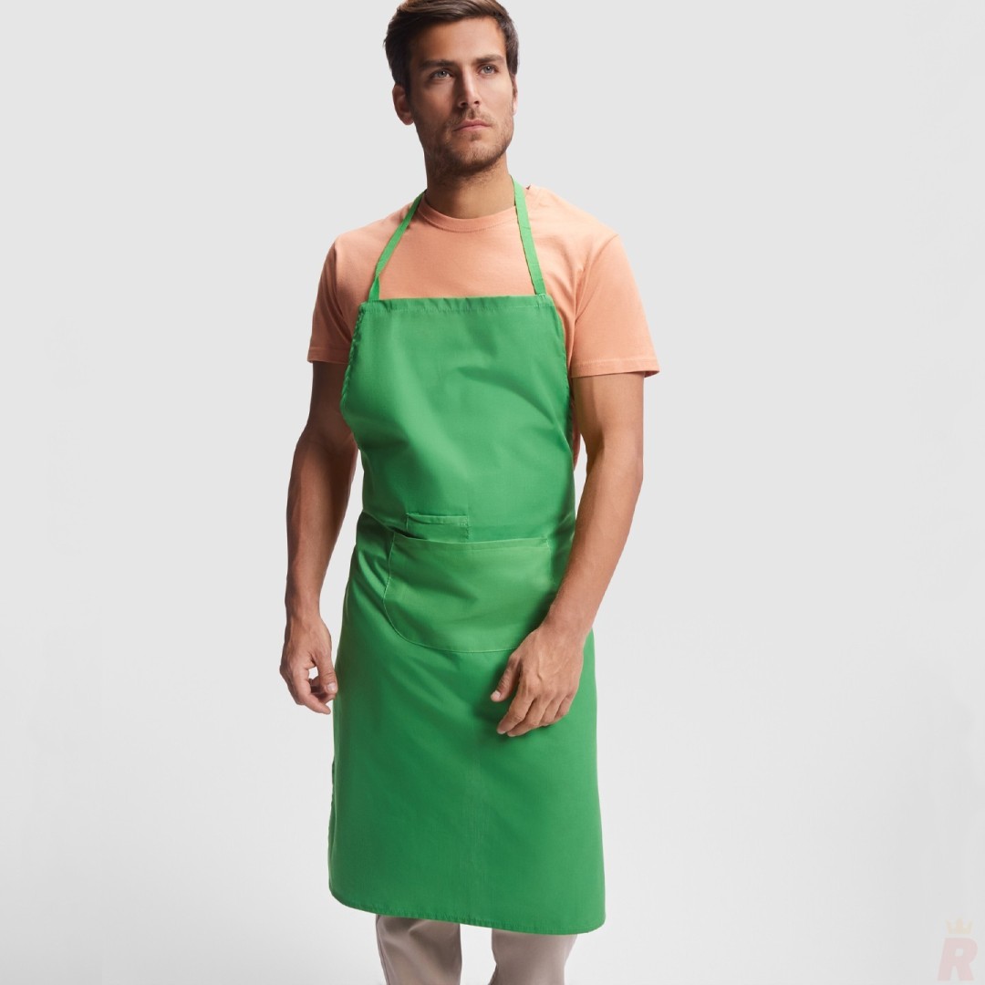 Delantal Largo Liso Popelín Unisex DUCASSE