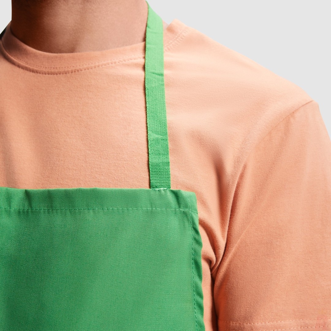 Delantal Largo Liso Popelín Unisex DUCASSE