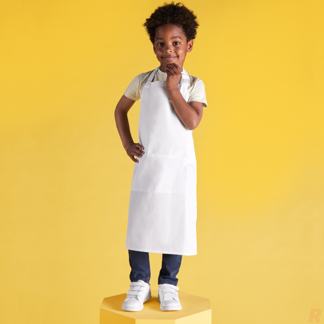 Delantal Largo Tejido Sarga Infantil BENOIT