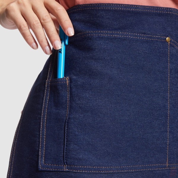 Delantal Vaquero Corto Unisex 100% Algodón DACOSTA