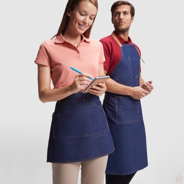 Delantal Vaquero Corto Unisex 100% Algodón DACOSTA