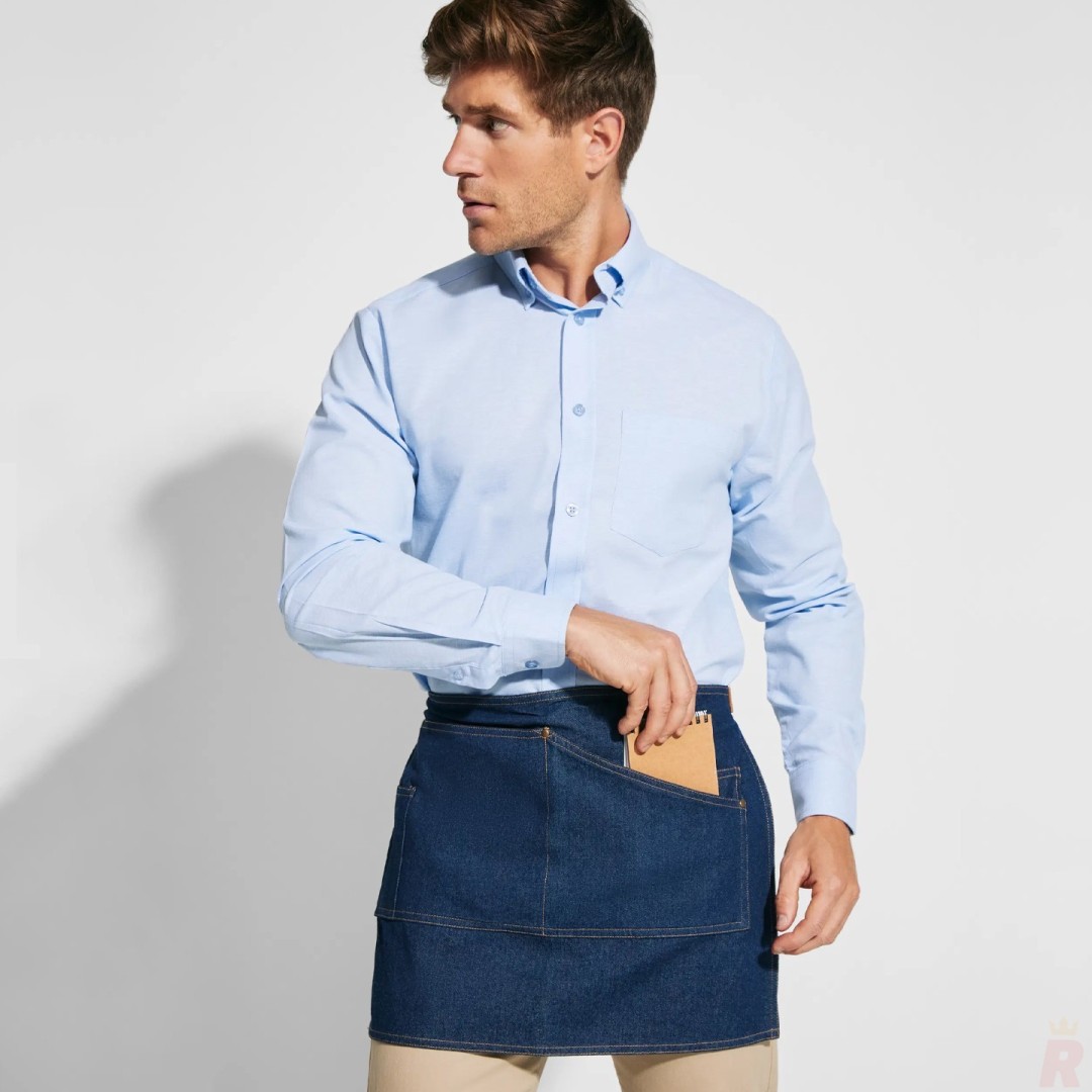 Delantal Vaquero Corto Unisex 100% Algodón DACOSTA