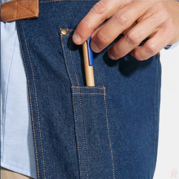 Delantal Vaquero Corto Unisex 100% Algodón DACOSTA