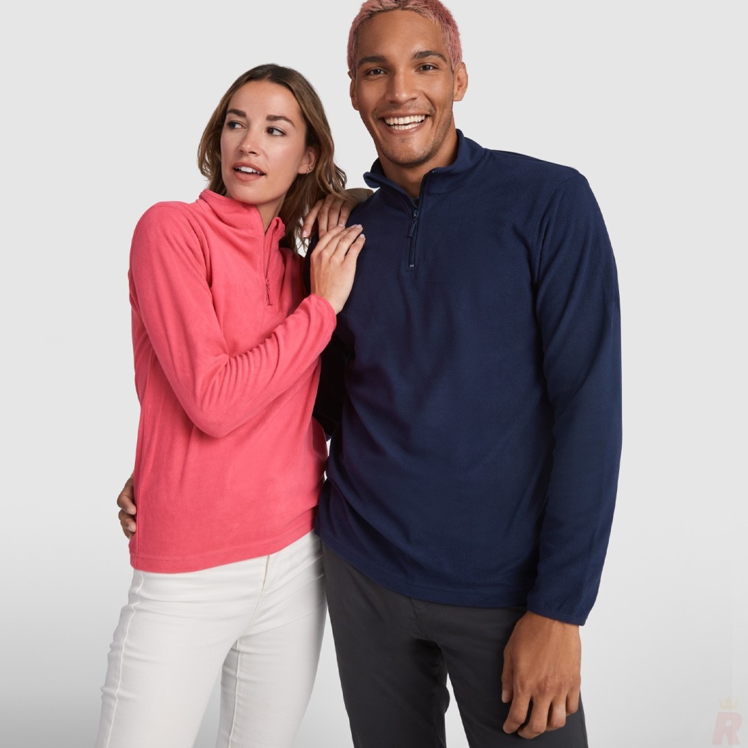 Forro Polar Media Cremallera Adulto Unisex...