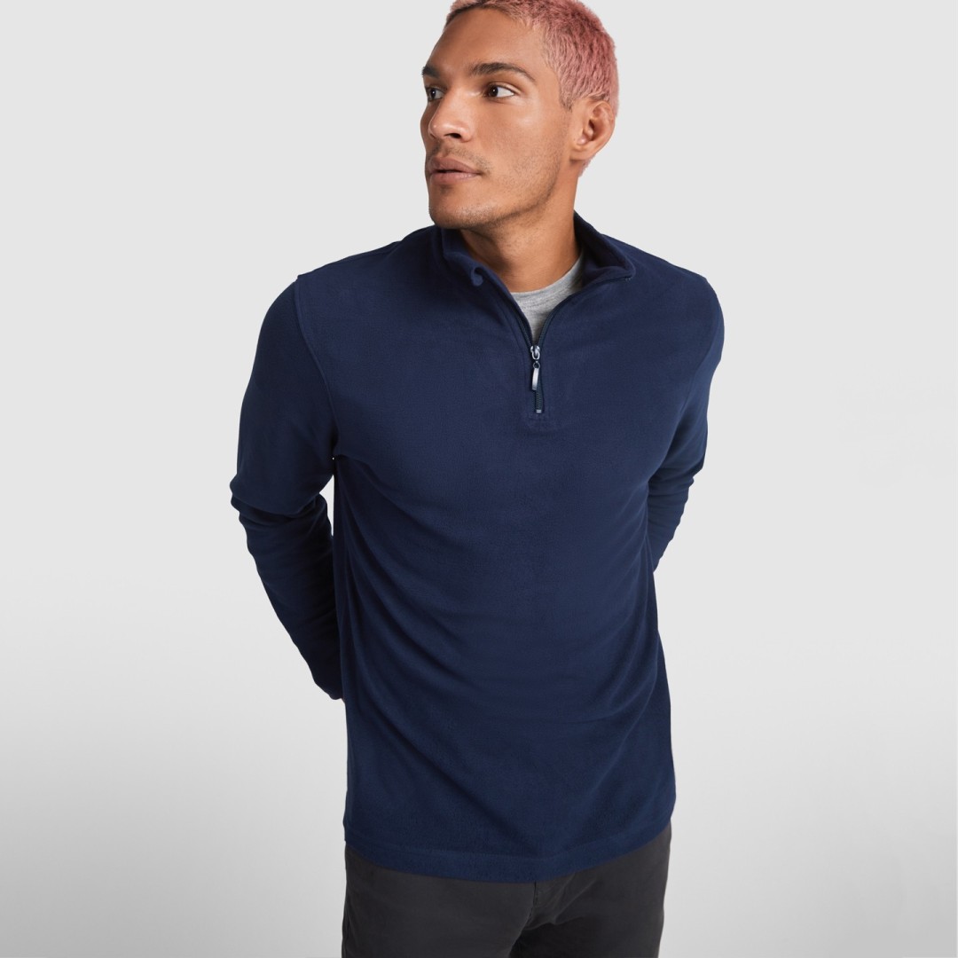 Forro Polar Media Cremallera Adulto Unisex...