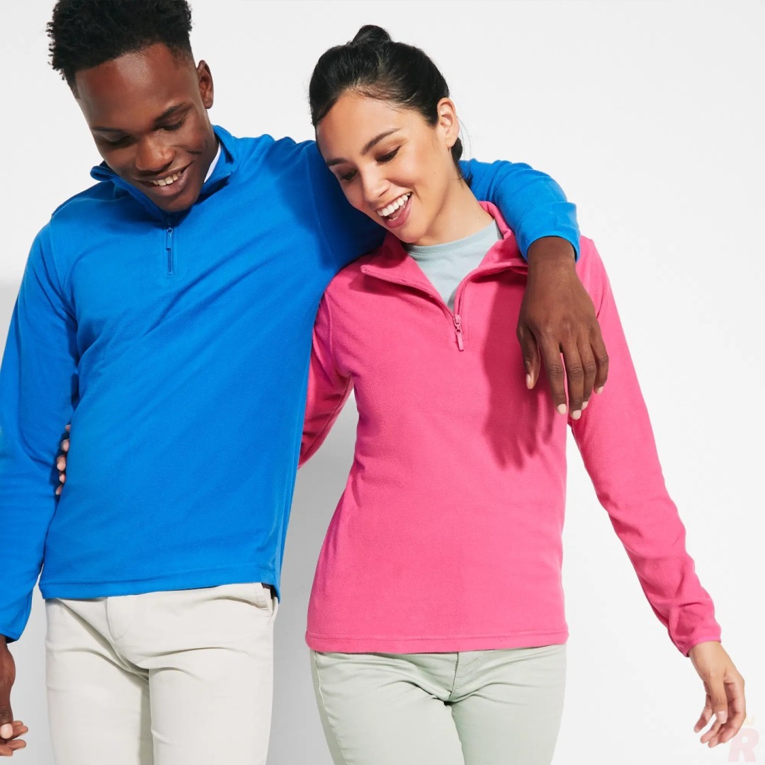 Forro Polar Media Cremallera Adulto Unisex...