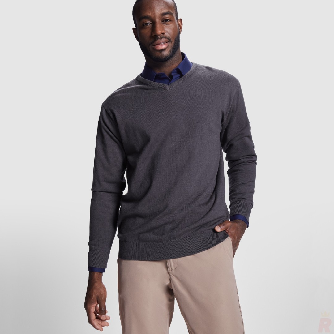 Jersey Cuello Pico Hombre Punto Fino HILUX