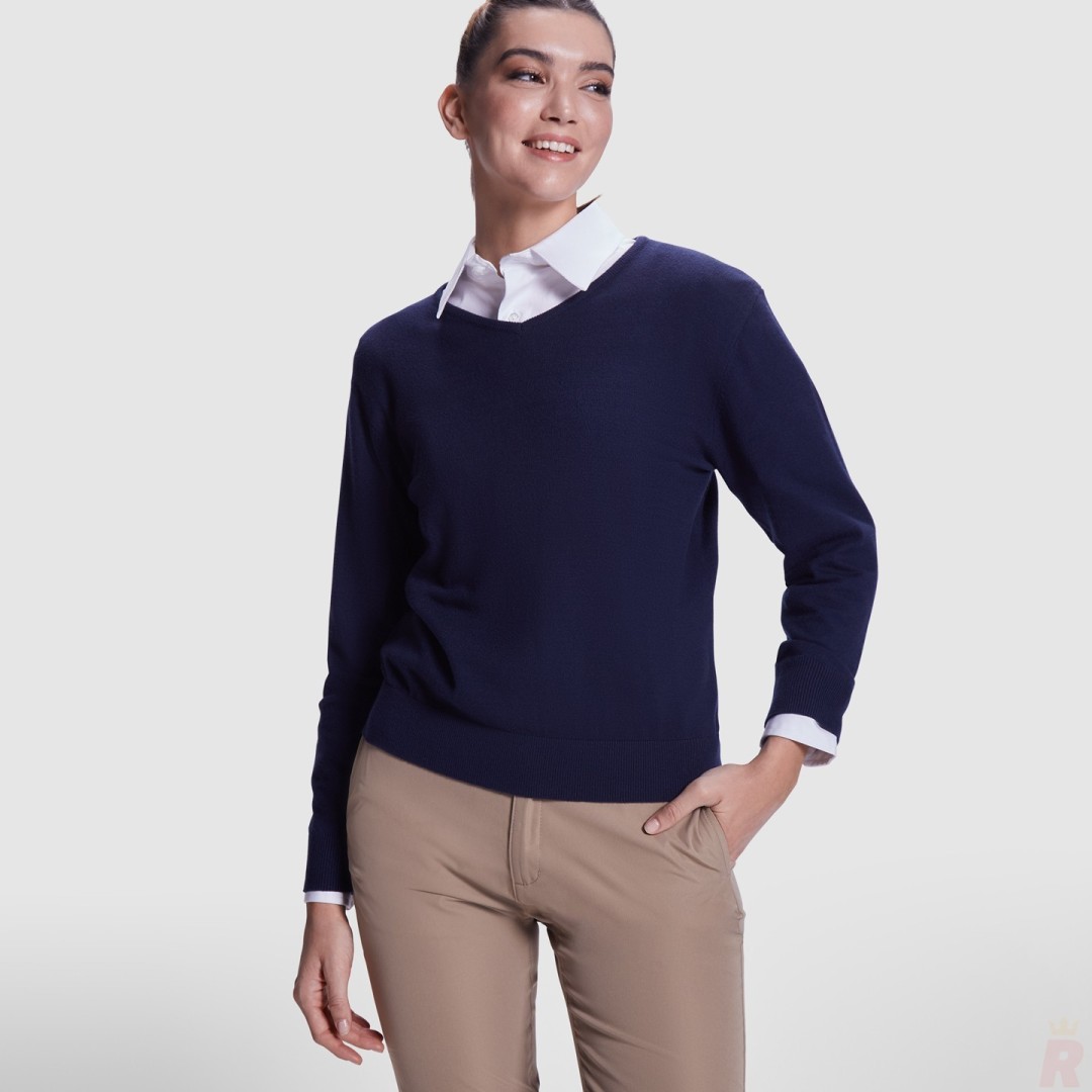 Jersey Cuello Pico Mujer Punto Fino HILUX WOMAN