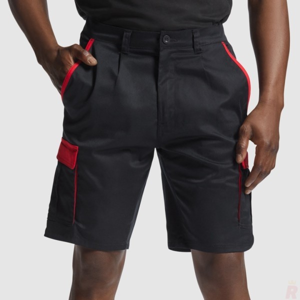 Pantalón Corto Bermuda Combinada Laboral Multibolsillos Unisex TAHOE