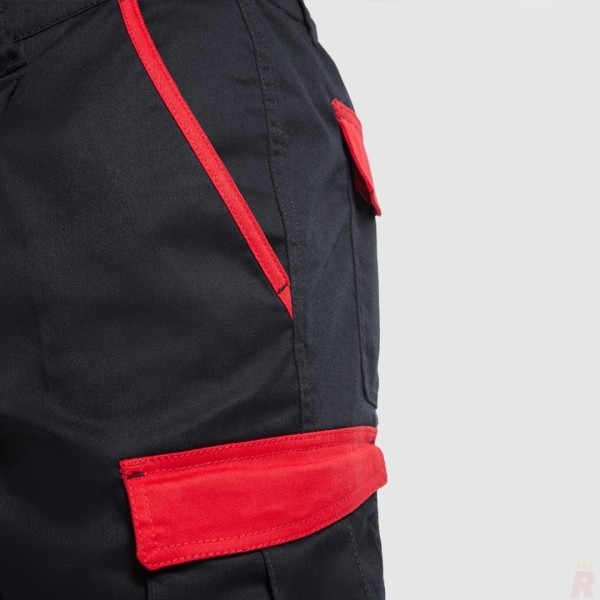 Pantalón Corto Bermuda Combinada Laboral Multibolsillos Unisex TAHOE