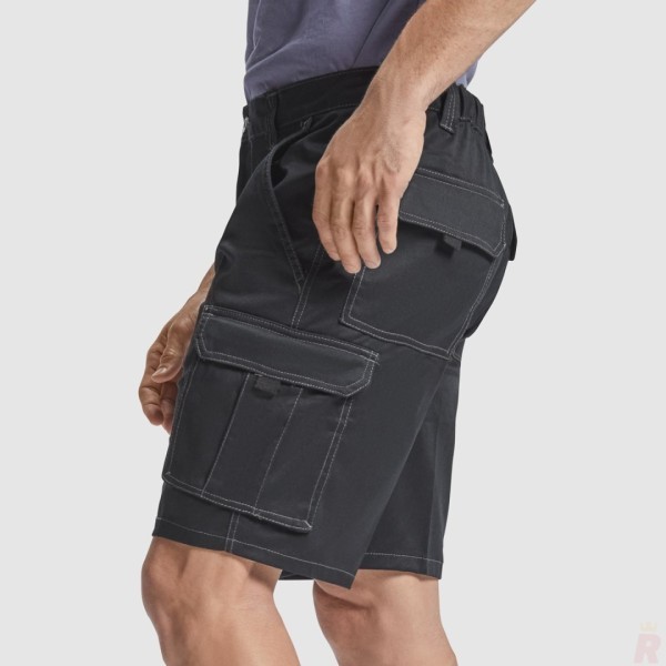 Pantalón Corto Bermuda Elástica Laboral Multibolsillos Unisex VITARA