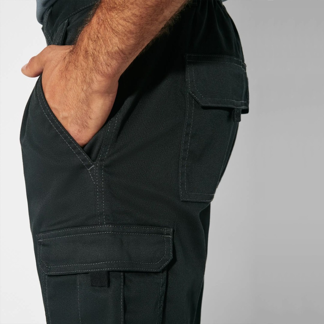 Pantalón Corto Bermuda Elástica Laboral...