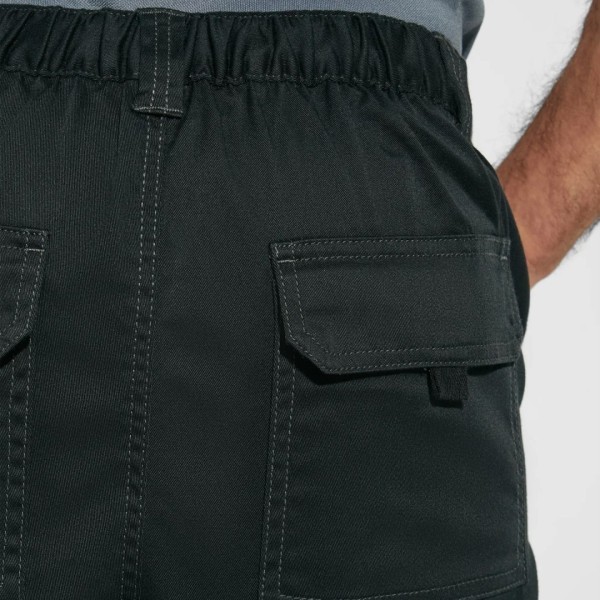 Pantalón Corto Bermuda Elástica Laboral Multibolsillos Unisex VITARA