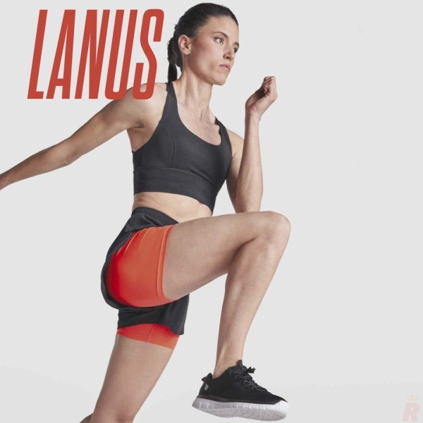 Pantalón Corto Técnico Deportivo Reflectante Malla Interior Mujer LANUS