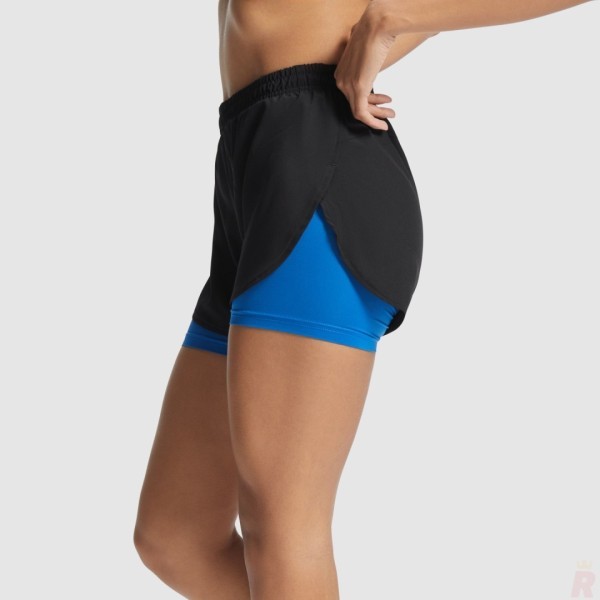 Pantalón Corto Técnico Deportivo Reflectante Malla Interior Mujer LANUS