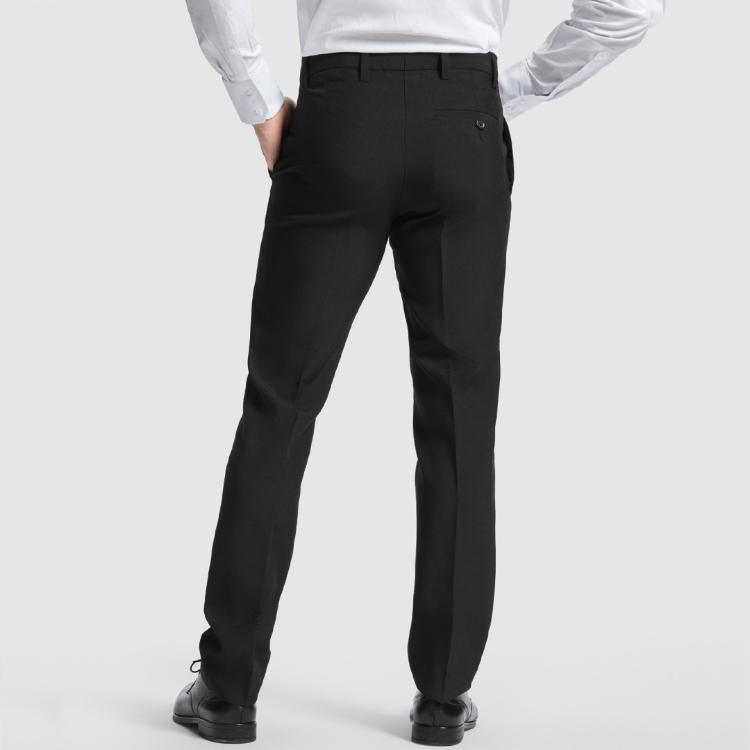 Pantalón Largo Camarero Semientallado Hombre...