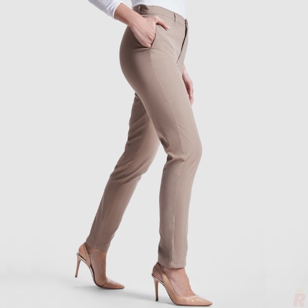 Pantalón Largo Chino Clásico Mujer BEVERLY WOMAN