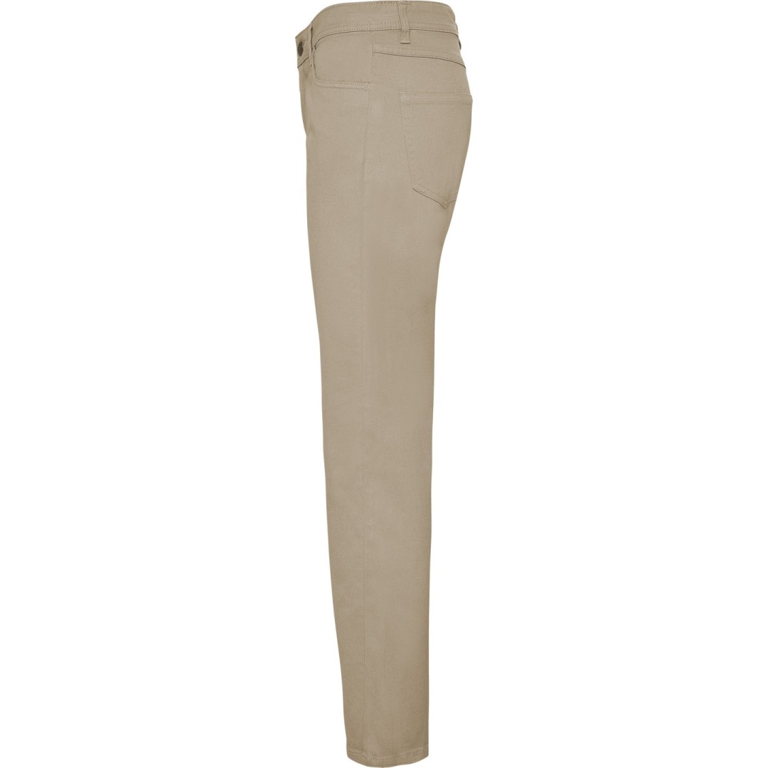 Pantalón Largo Chino Entallado Mujer Resistente...