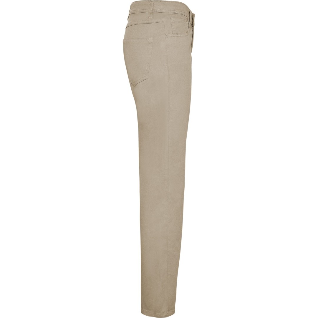 Pantalón Largo Chino Entallado Mujer Resistente...