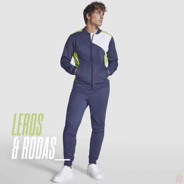 Pantalón Largo Deportivo Hombre Interlock Perchado RODAS