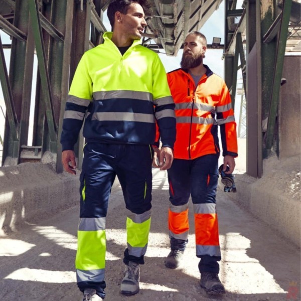 Pantalón Largo Forrado Laboral Alta Visibilidad Multibolsillos Hombre ENIX