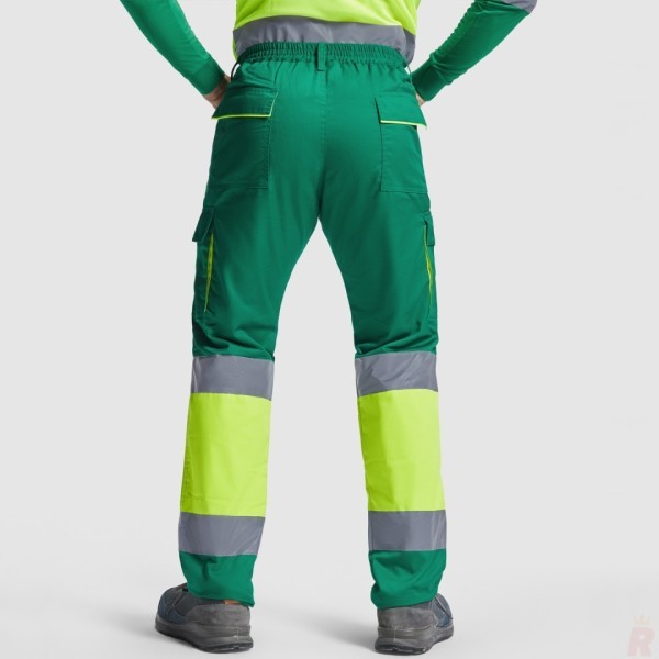 Pantalón Largo Forrado Laboral Alta Visibilidad Multibolsillos Hombre ENIX
