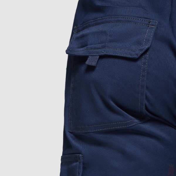 Pantalón Largo Laboral Alta Visibilidad Multibolsillos Hombre DAILY STRETCH HV