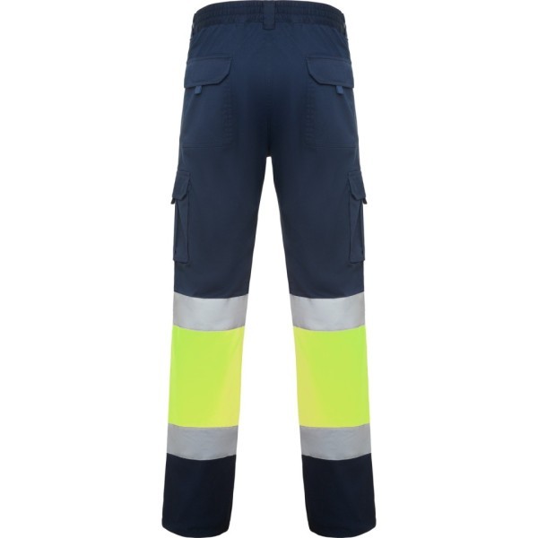 Pantalón Largo Laboral Alta Visibilidad Multibolsillos Hombre DAILY STRETCH HV
