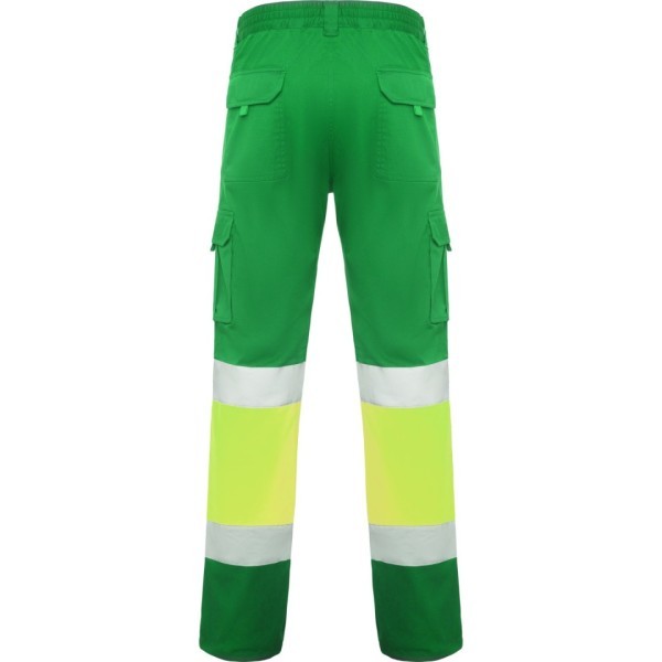 Pantalón Largo Laboral Alta Visibilidad Multibolsillos Hombre DAILY STRETCH HV