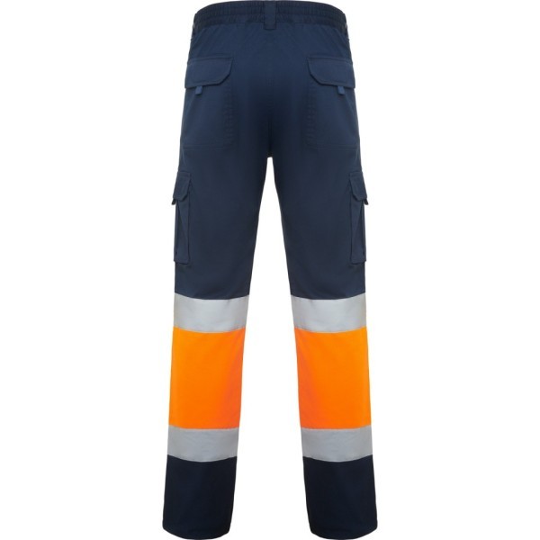 Pantalón Largo Laboral Alta Visibilidad Multibolsillos Hombre DAILY STRETCH HV