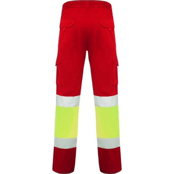 Pantalón Largo Laboral Alta Visibilidad Multibolsillos Hombre DAILY STRETCH HV