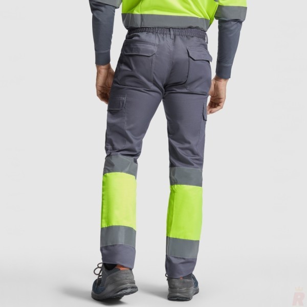 Pantalón Largo Laboral Alta Visibilidad Multibolsillos Invierno Hombre SOAN