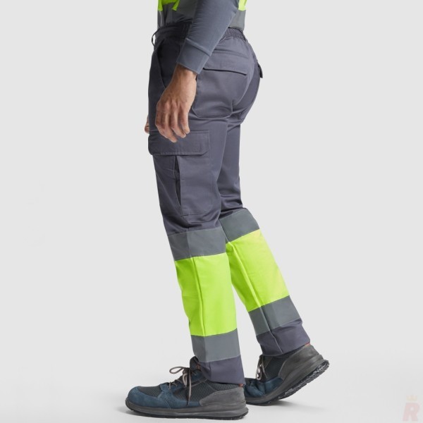 Pantalón Largo Laboral Alta Visibilidad Multibolsillos Invierno Hombre SOAN