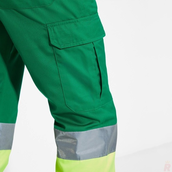 Pantalón Largo Laboral Alta Visibilidad Multibolsillos Invierno Hombre SOAN