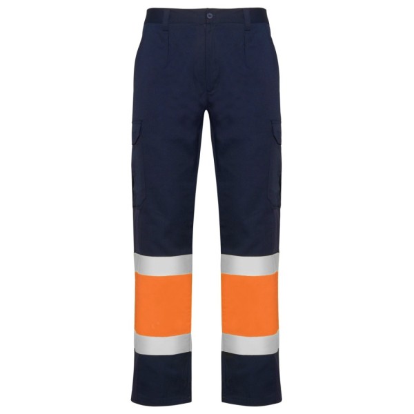 Pantalón Largo Laboral Alta Visibilidad Multibolsillos Verano Hombre NAOS - Ref. 9300 Roly WRK 2