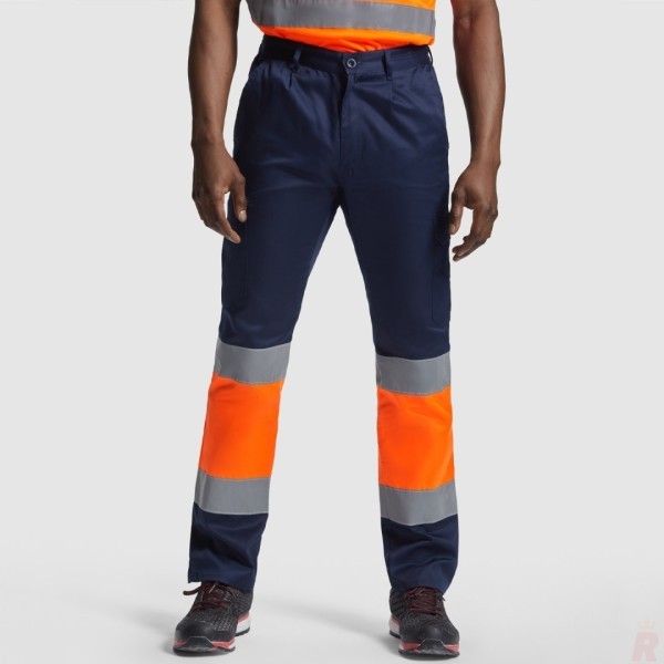 Pantalón Largo Laboral Alta Visibilidad Multibolsillos Verano Hombre NAOS