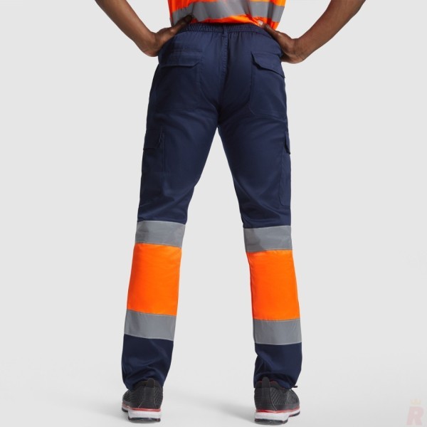 Pantalón Largo Laboral Alta Visibilidad Multibolsillos Verano Hombre NAOS