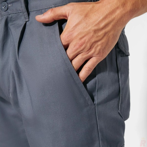 Pantalón Largo Laboral Alta Visibilidad Multibolsillos Verano Hombre NAOS