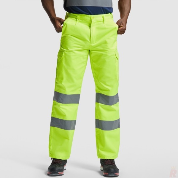 Pantalón Largo Laboral Alta Visibilidad Resistente Hombre ALFA