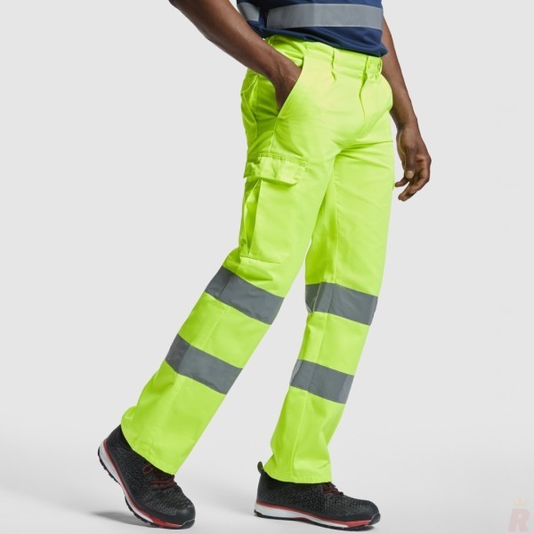 Pantalón Largo Laboral Alta Visibilidad Resistente Hombre ALFA