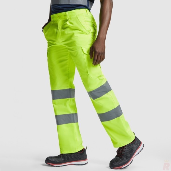 Pantalón Largo Laboral Alta Visibilidad Resistente Hombre ALFA