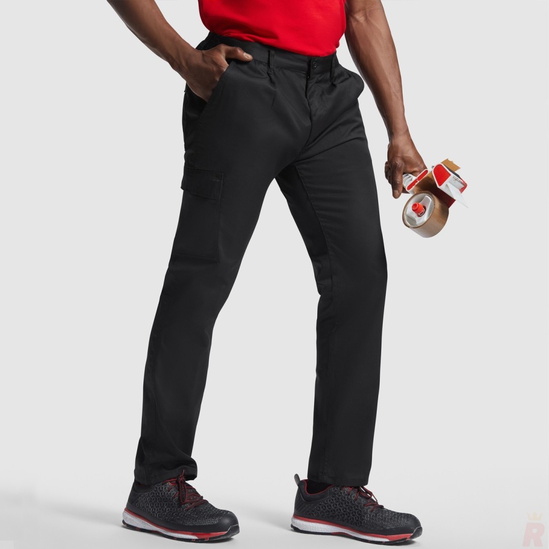 Pantalón Largo Laboral Recto Hombre Resistente...