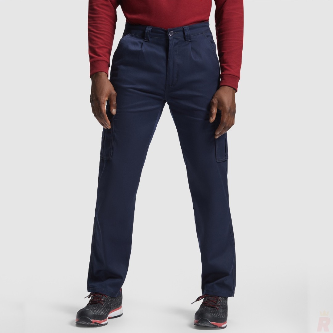 Pantalón Largo Laboral Tejido Sarga Hombre...