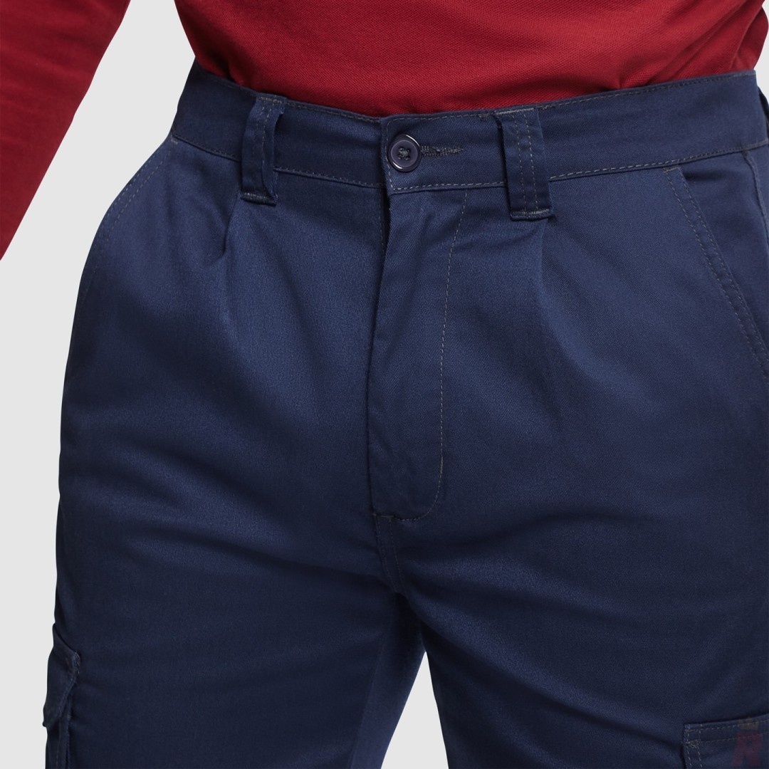 Pantalón Largo Laboral Tejido Sarga Hombre...