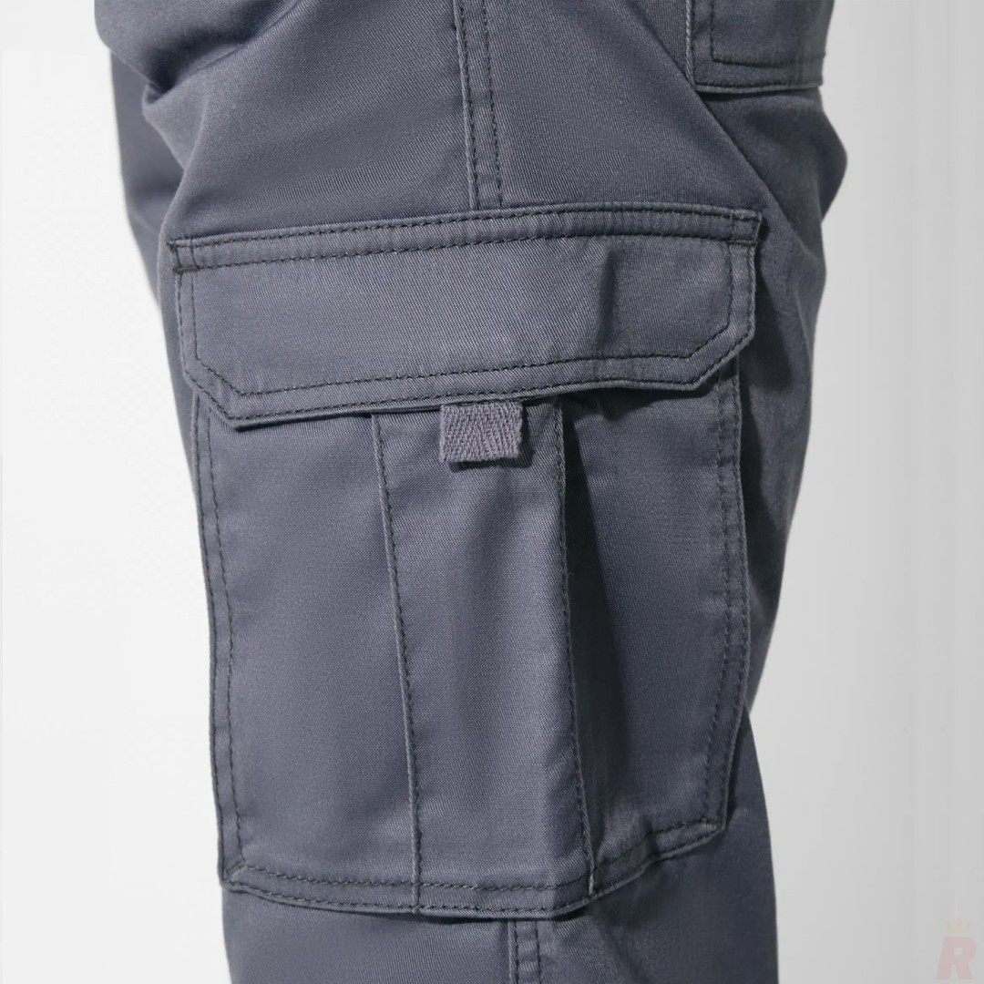 Pantalón Largo Laboral Tejido Sarga Hombre...