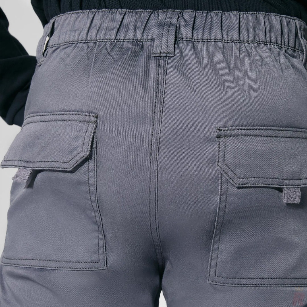 Pantalón Largo Laboral Tejido Sarga Hombre...